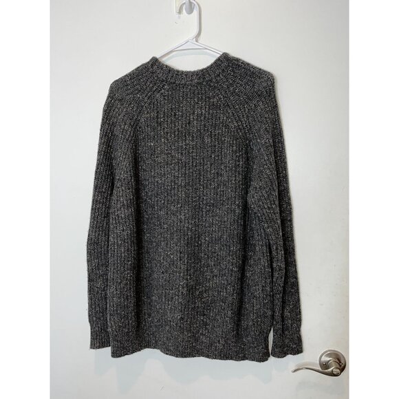 Jenni Kayne Cashmere Oversized Fisherman Sweater  Size Medium  Charcoal Womens - Picture 7 of 12